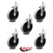 Service Caster 5 Inch Thermoplastic Rubber Wheel 1/2 Inch Threaded Stem Caster SCC, 5PK SCC-TS05S510-TPRS-121315-5 - alternate 3